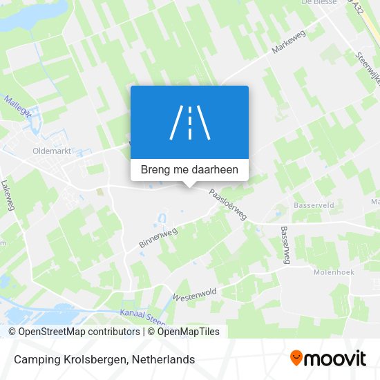 Camping Krolsbergen kaart