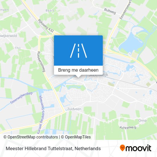 Meester Hillebrand Tuttelstraat kaart