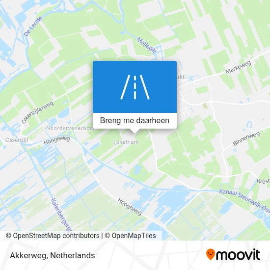 Akkerweg kaart