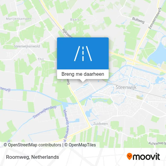 Roomweg kaart