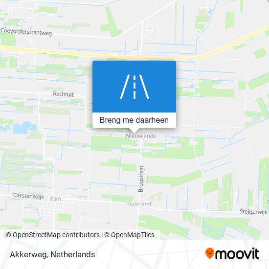 Akkerweg kaart