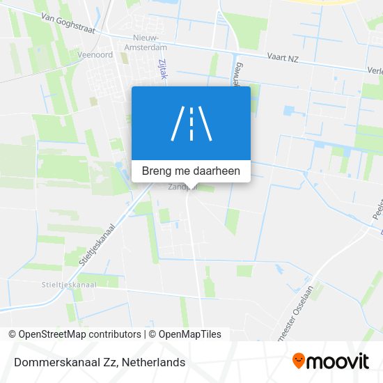 Dommerskanaal Zz kaart