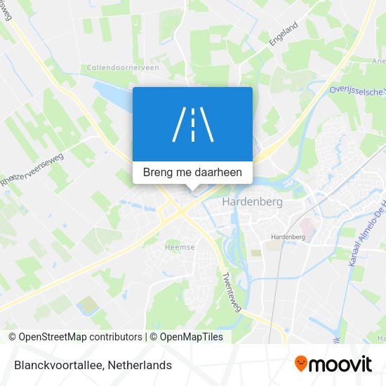 Blanckvoortallee kaart