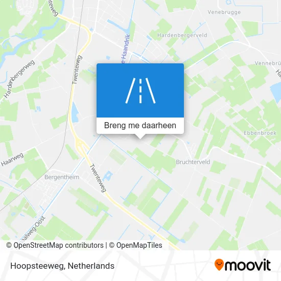 Hoopsteeweg kaart