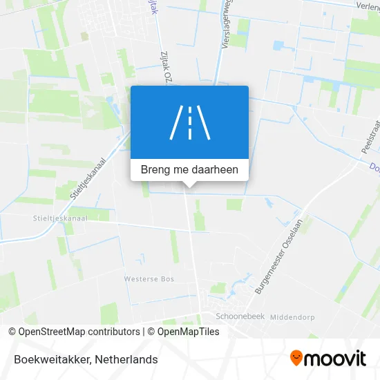 Boekweitakker kaart