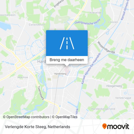Verlengde Korte Steeg kaart