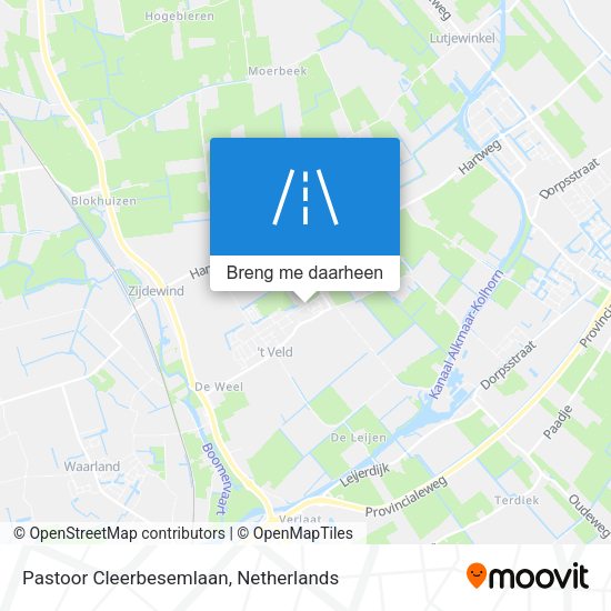 Pastoor Cleerbesemlaan kaart