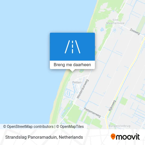 Strandslag Panoramaduin kaart