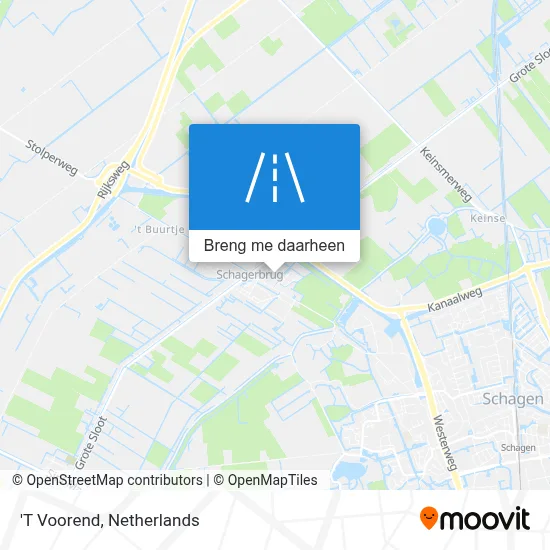 'T Voorend kaart