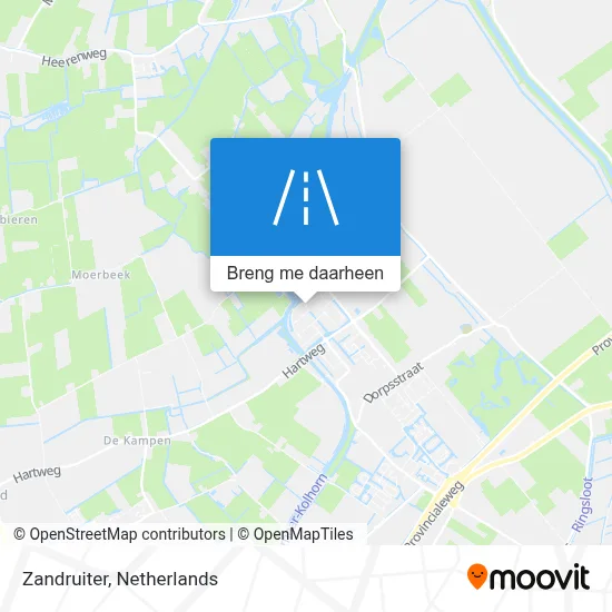 Zandruiter kaart