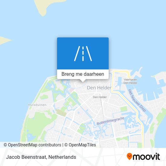 Jacob Beenstraat kaart