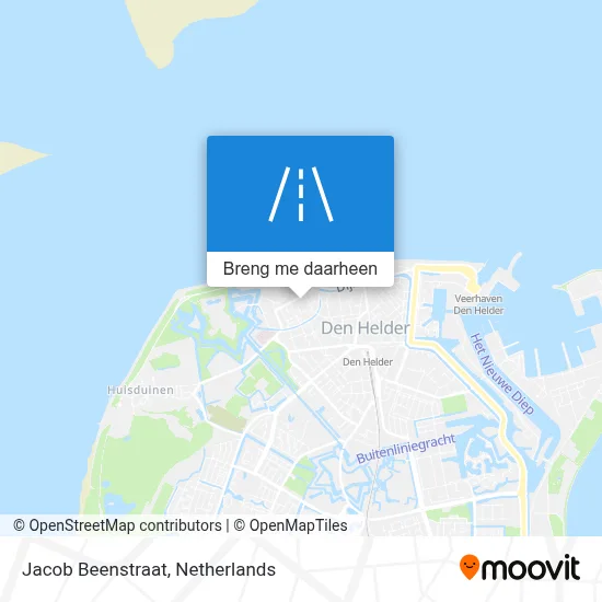 Jacob Beenstraat kaart