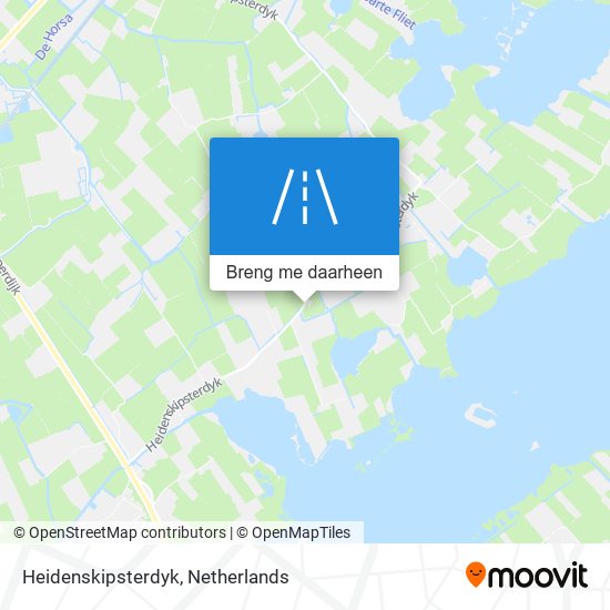 Heidenskipsterdyk kaart
