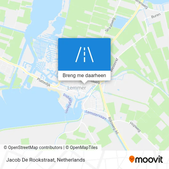 Jacob De Rookstraat kaart