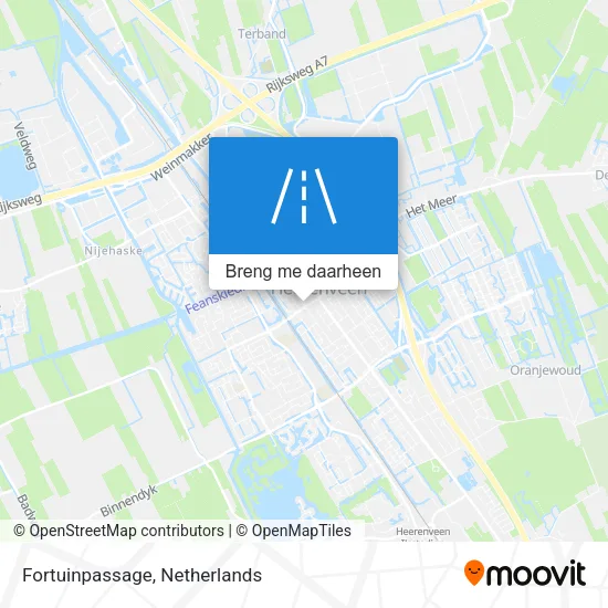 Fortuinpassage kaart