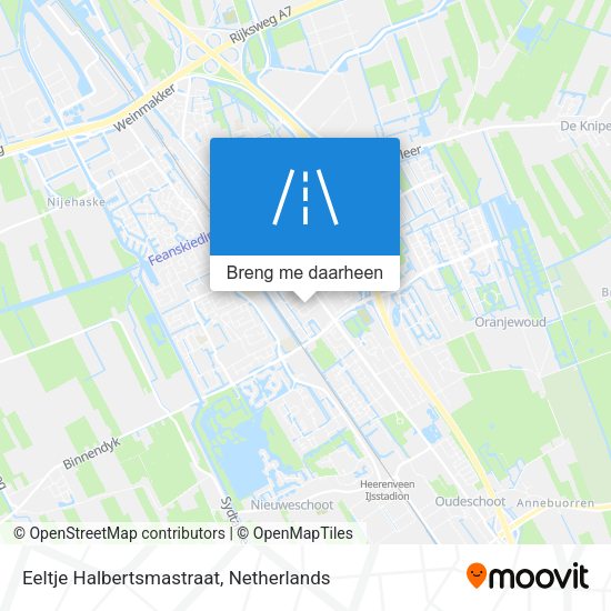 Eeltje Halbertsmastraat kaart