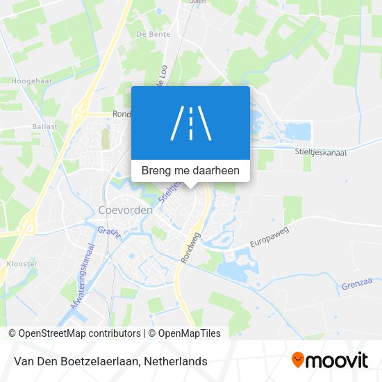 Van Den Boetzelaerlaan kaart