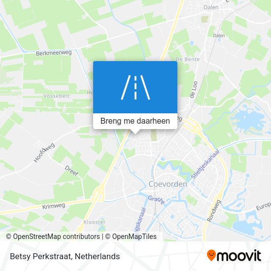 Betsy Perkstraat kaart