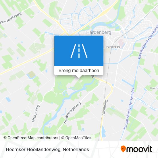 Heemser Hooilandenweg kaart