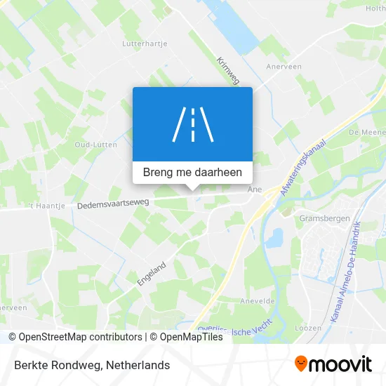 Berkte Rondweg kaart