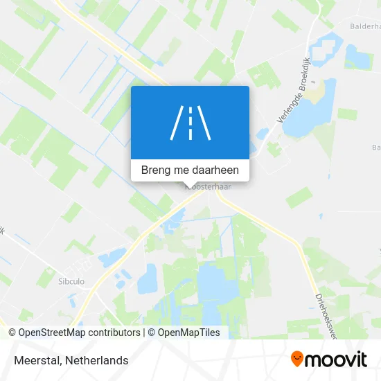 Meerstal kaart