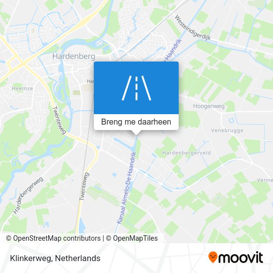 Klinkerweg kaart