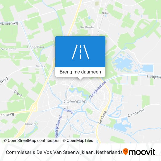 Commissaris De Vos Van Steenwijklaan kaart