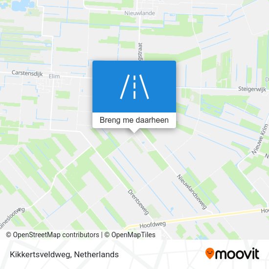 Kikkertsveldweg kaart