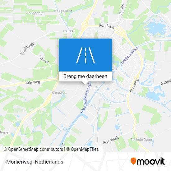 Monierweg kaart
