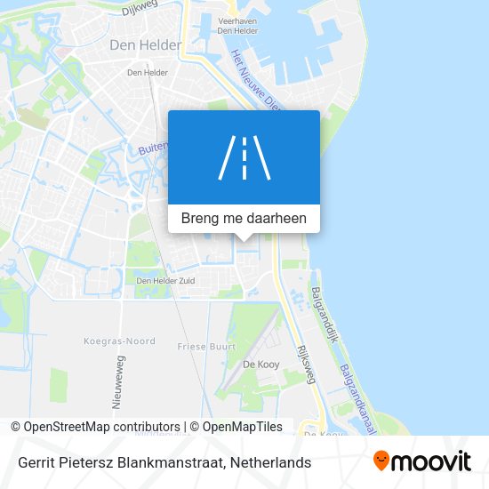 Gerrit Pietersz Blankmanstraat kaart