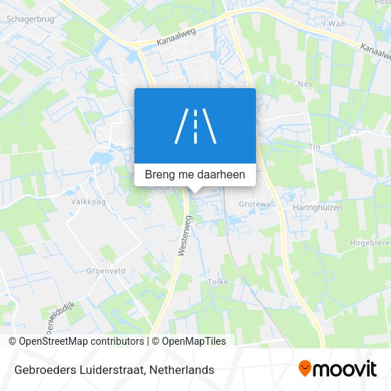 Gebroeders Luiderstraat kaart