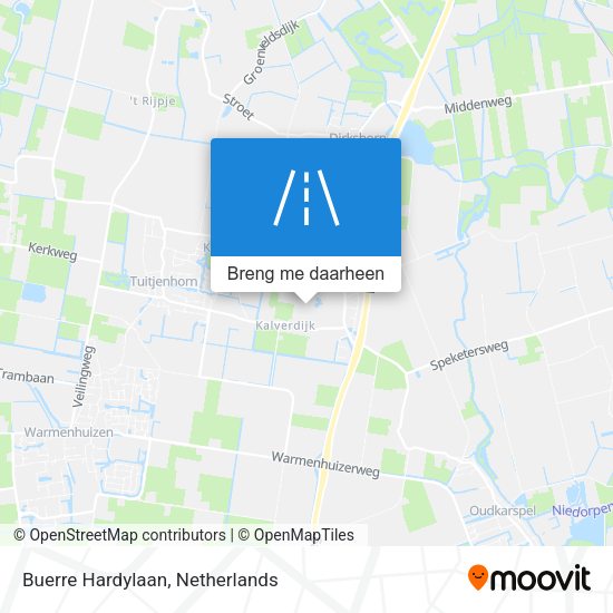 Buerre Hardylaan kaart