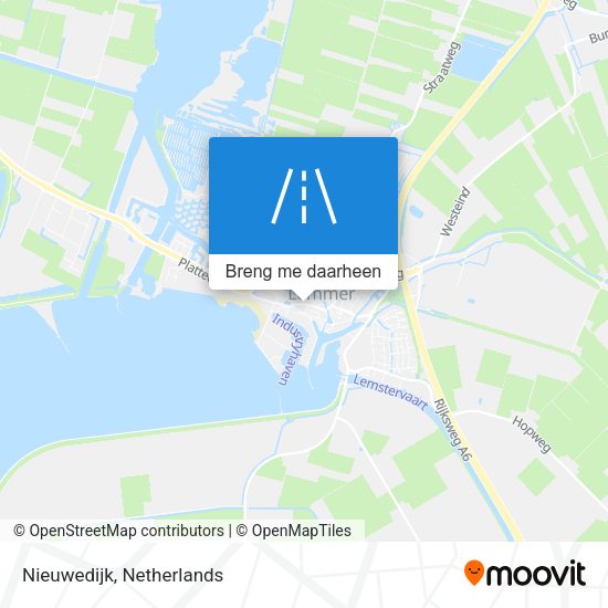 Nieuwedijk kaart