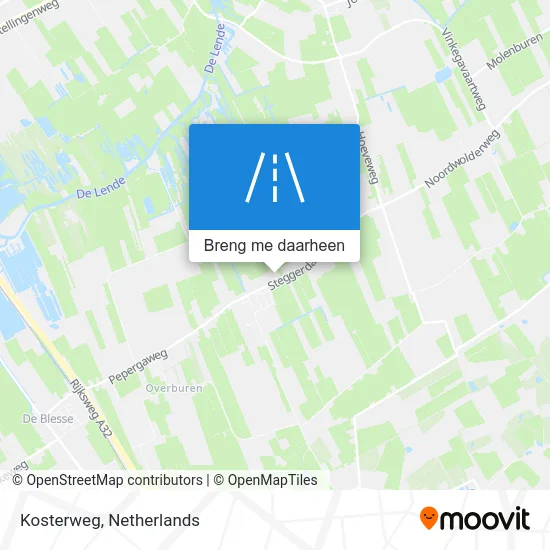 Kosterweg kaart