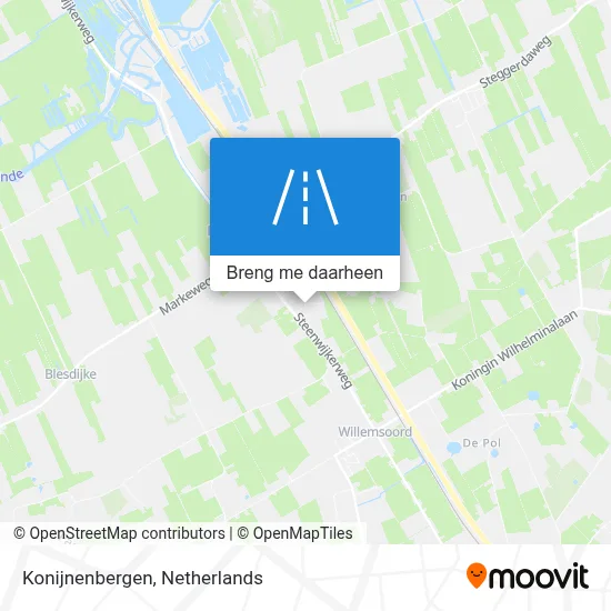 Konijnenbergen kaart