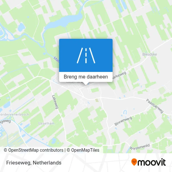 Frieseweg kaart