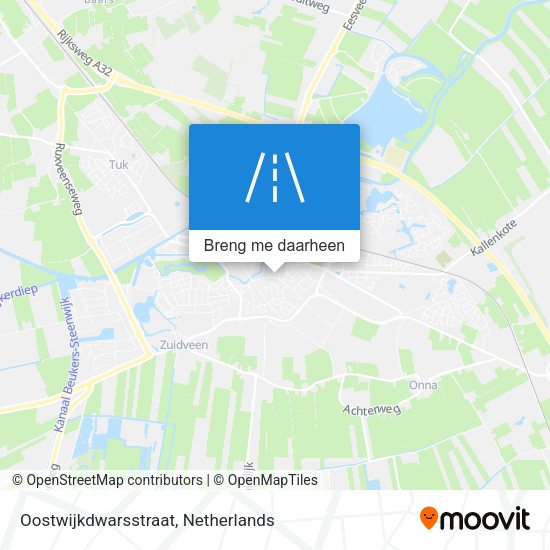 Oostwijkdwarsstraat kaart