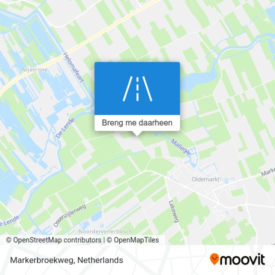 Markerbroekweg kaart