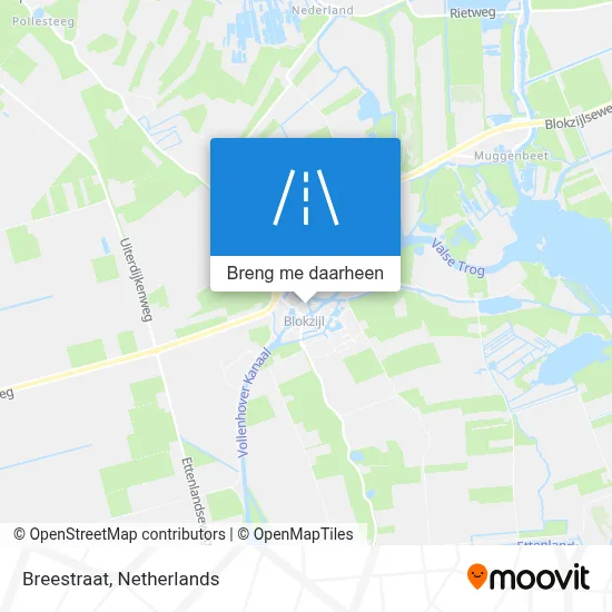 Breestraat kaart