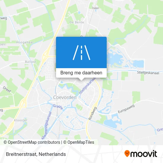 Breitnerstraat kaart