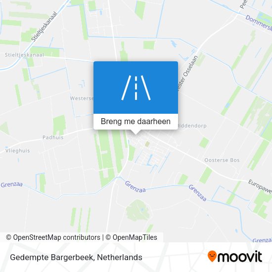 Gedempte Bargerbeek kaart