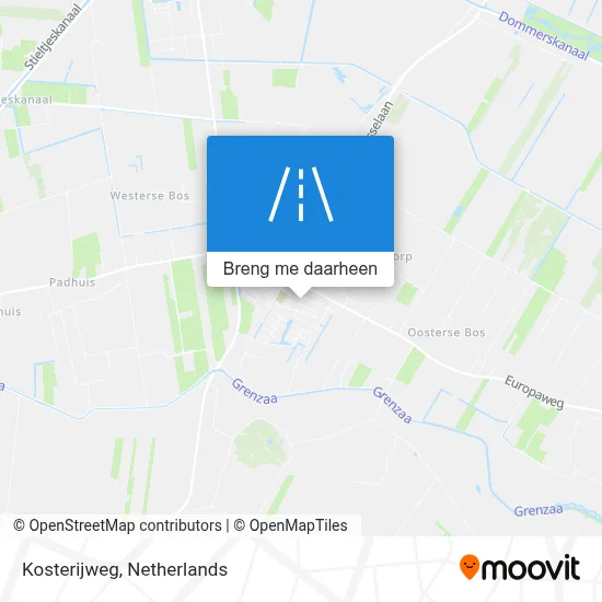 Kosterijweg kaart