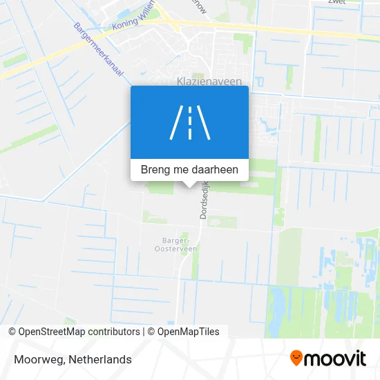 Moorweg kaart