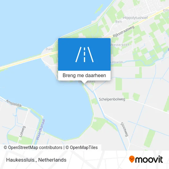 Haukessluis. kaart