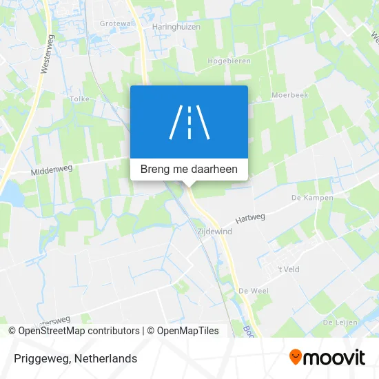 Priggeweg kaart