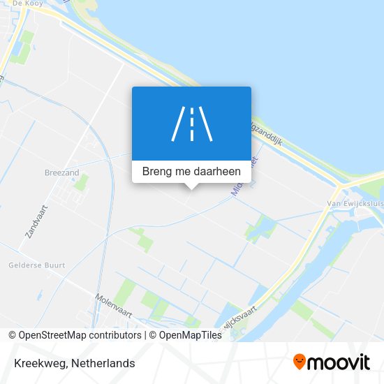 Kreekweg kaart