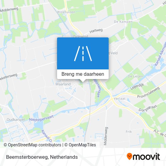 Beemsterboerweg kaart