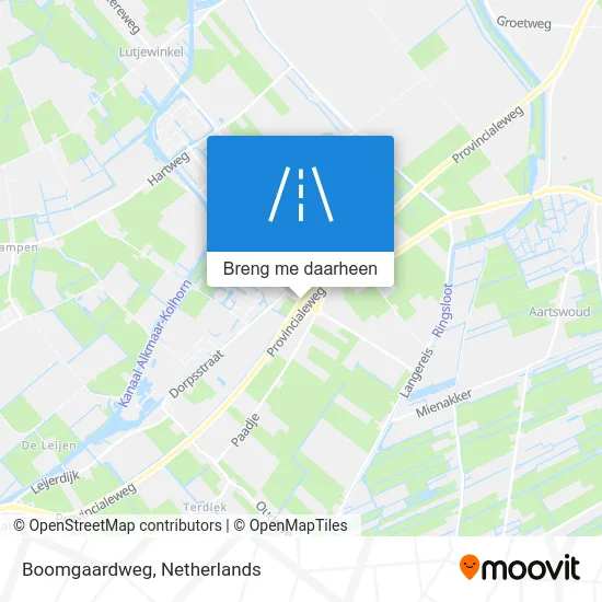 Boomgaardweg kaart