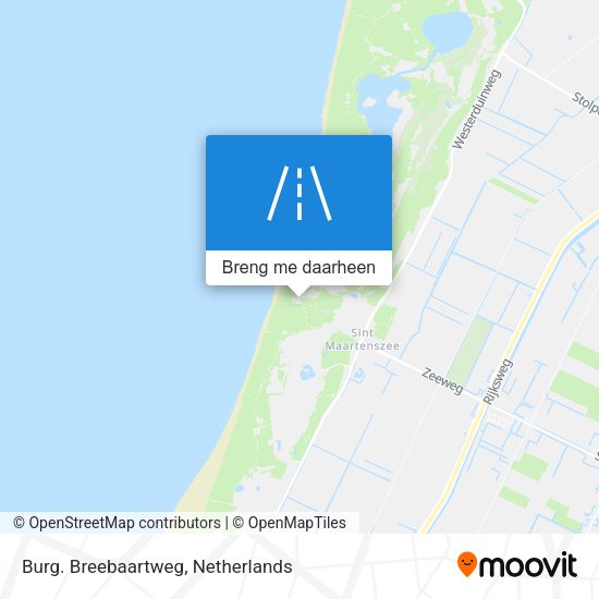 Burg. Breebaartweg kaart