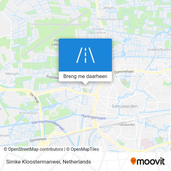 Simke Kloostermanwei kaart